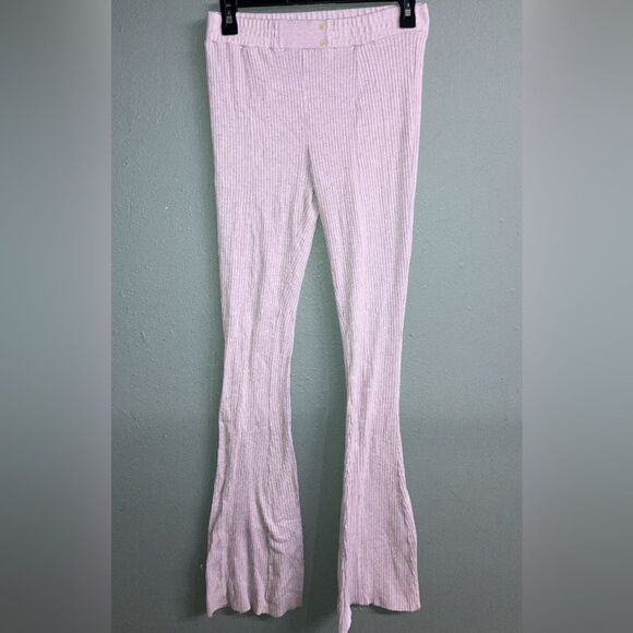 Urban outfitters ribbed high rise flared pants small in lavendar #731 - Picture 1 of 1